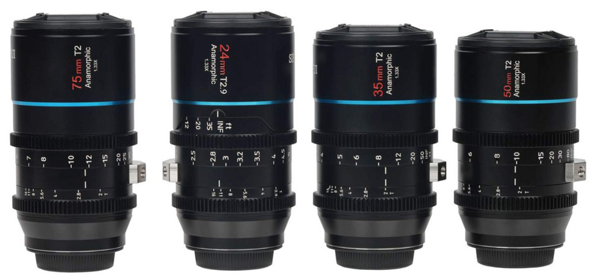 Sirui Mars Anamorphic prime lens set 75 24 35 50 to rent in Algarve MFT