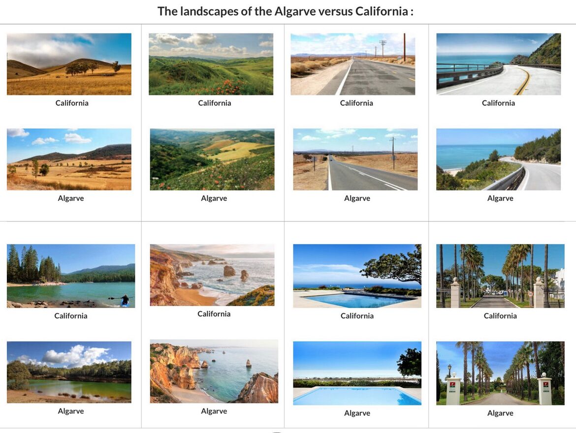 Algarve and California location compare